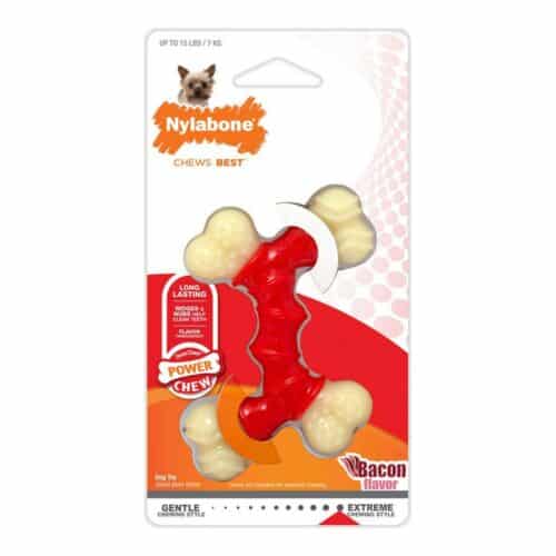 Dog chewing toy Nylabone Extreme Chew Double Bacon Size M Nylon Thermoplastic Dog chewing toy Nylabone Extreme Chew Double Bacon Size M Nylon Thermoplastic