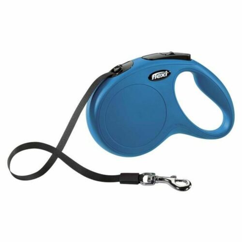 Dog Lead Flexi New Classic 5m Blue Size M Dog Lead Flexi New Classic 5m Blue Size M