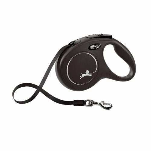 Dog Lead Flexi New Classic 5m Black Size M Dog Lead Flexi New Classic 5m Black Size M