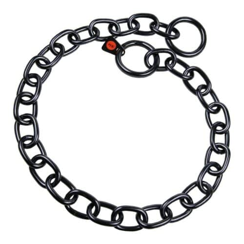 Dog collar Hs Sprenger Black 4 mm Links Semi-long (69 cm) Dog collar Hs Sprenger Black 4 mm Links Semi-long (69 cm)
