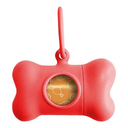 Pet Bag Dispenser United Pets Bon Ton Classic Dog Red (8 x 4 Pet Bag Dispenser United Pets Bon Ton Classic Dog Red (8 x 4