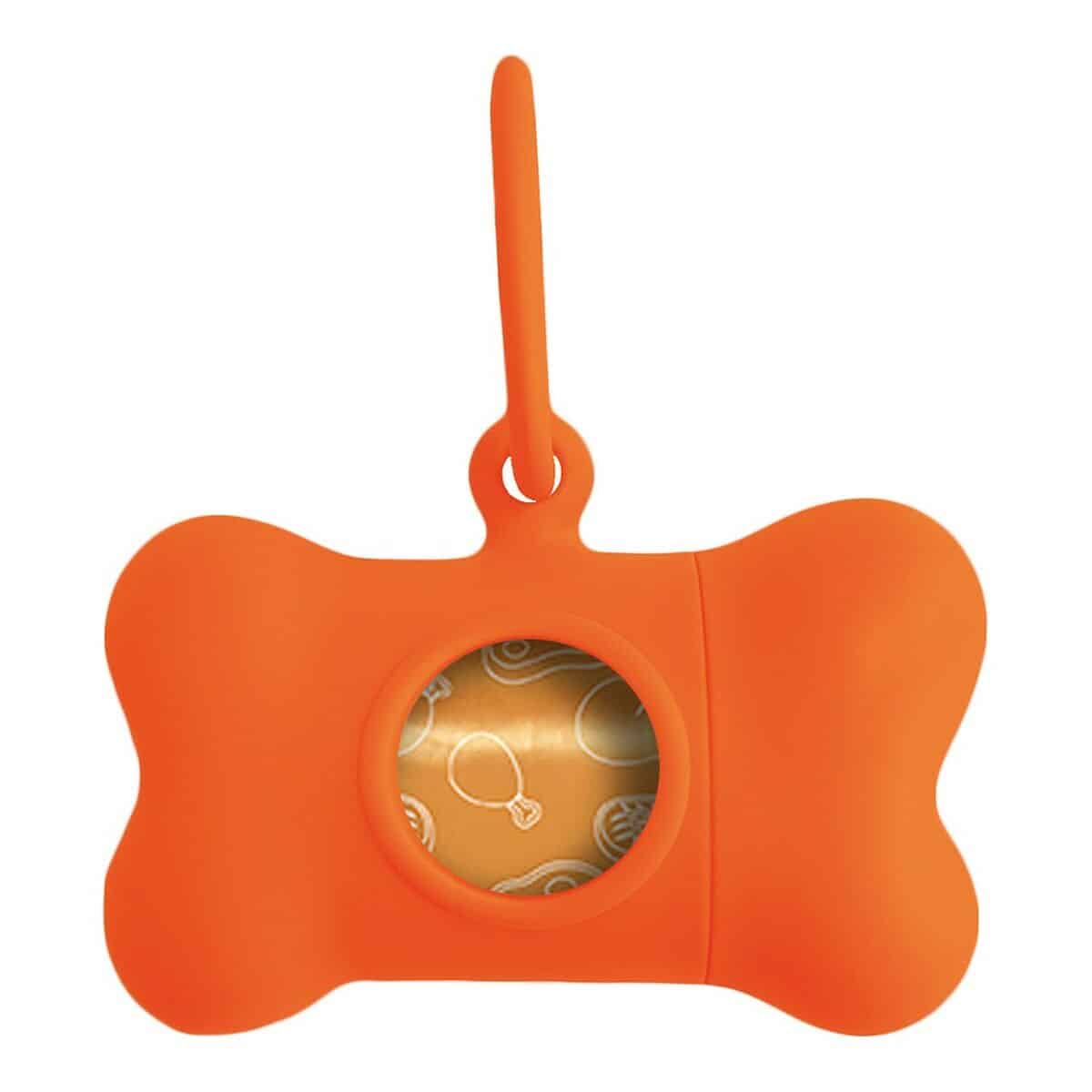 Pet Bag Dispenser United Pets Bon Ton Neon Dog Orange (8 x 4