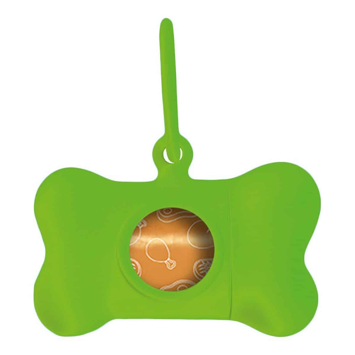 Pet Bag Dispenser United Pets Bon Ton Neon Dog Green (8 x 4