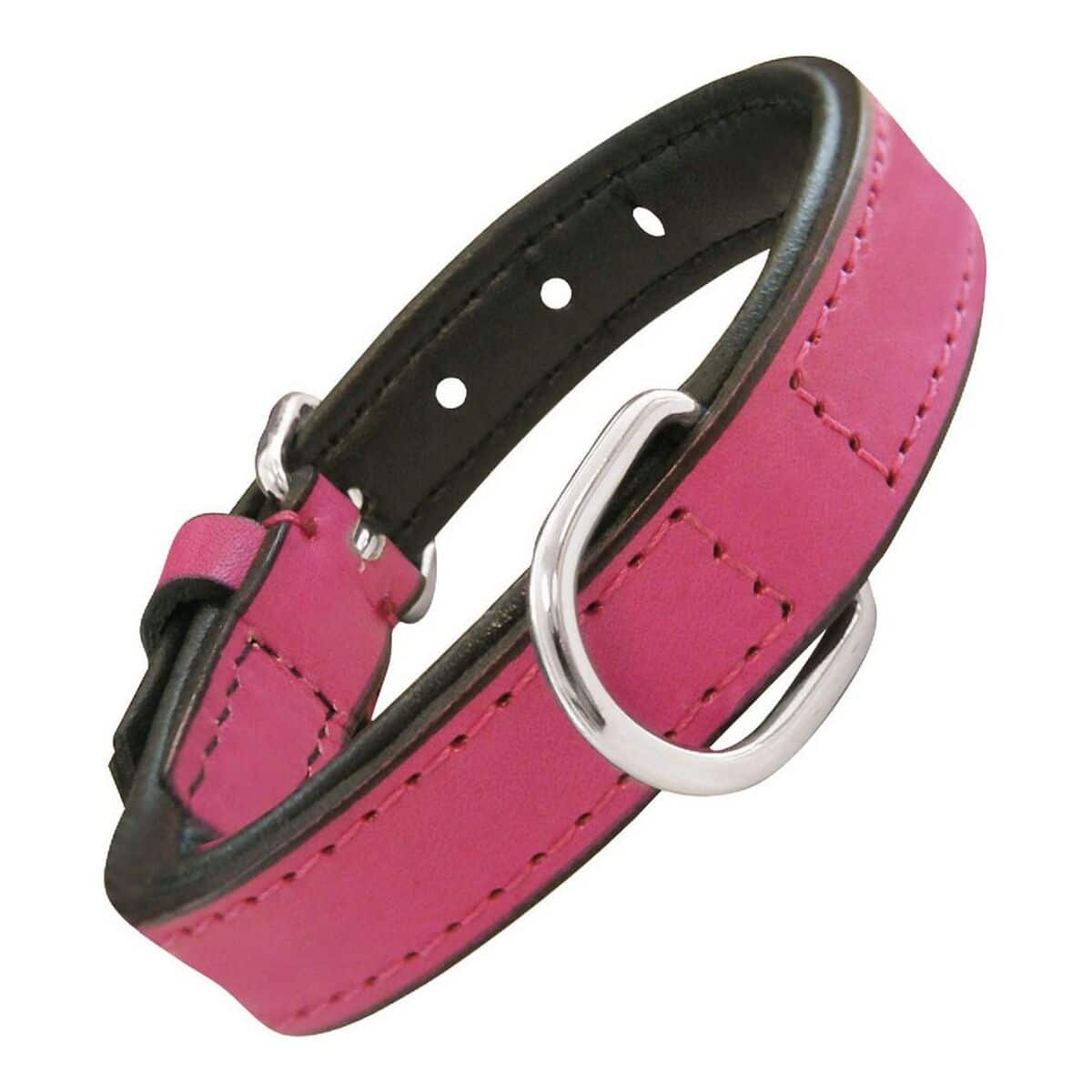 Dog collar Gloria Padded Fuchsia (35 x 1