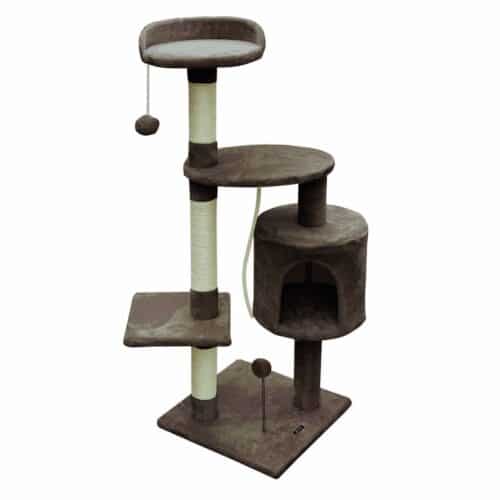 Cat scratching post Gloria 40 x 112 x 40 cm Brown Wood Sisal Cat scratching post Gloria 40 x 112 x 40 cm Brown Wood Sisal