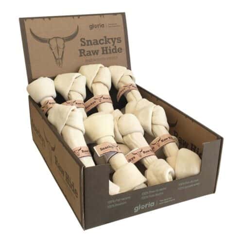 Dog Snack Gloria Rawhide Knot Chewy 12 Units Dog Snack Gloria Rawhide Knot Chewy 12 Units