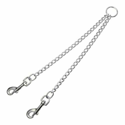 Coupling for 2-dog lead Gloria 3mm x 25 cm Coupling for 2-dog lead Gloria 3mm x 25 cm