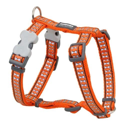 Dog Harness Red Dingo Bone Reflective 25-39 cm Orange Dog Harness Red Dingo Bone Reflective 25-39 cm Orange