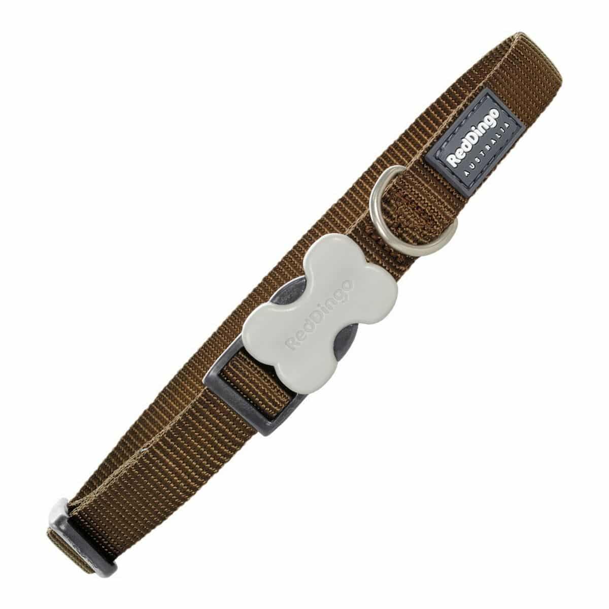 Dog collar Red Dingo Brown (1