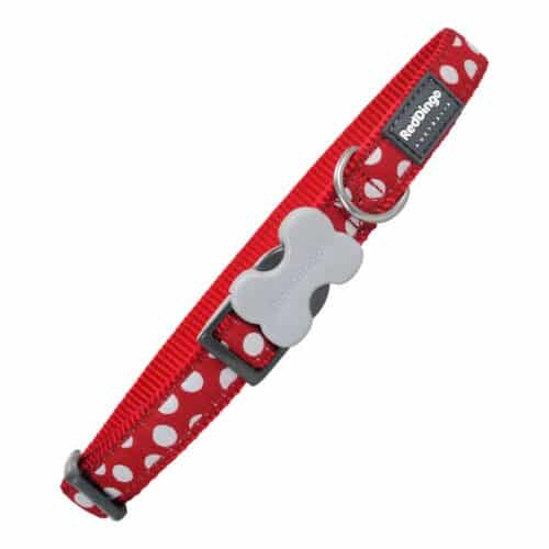 Dog collar Red Dingo Spots (2 Dog collar Red Dingo Spots (2
