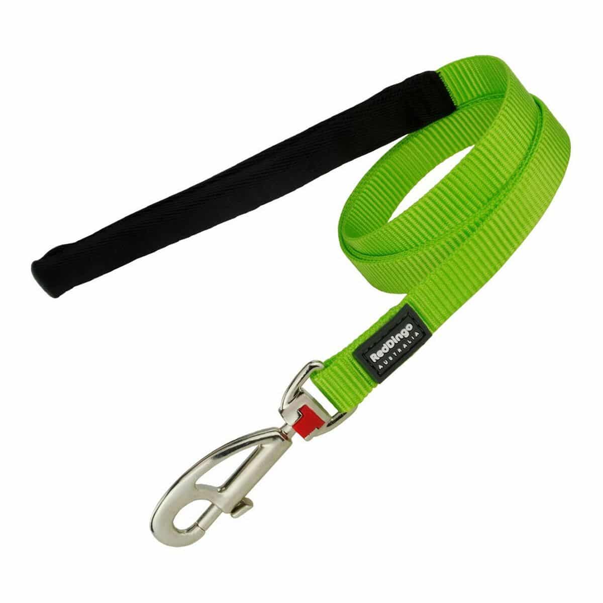 Dog Lead Red Dingo Lime (1