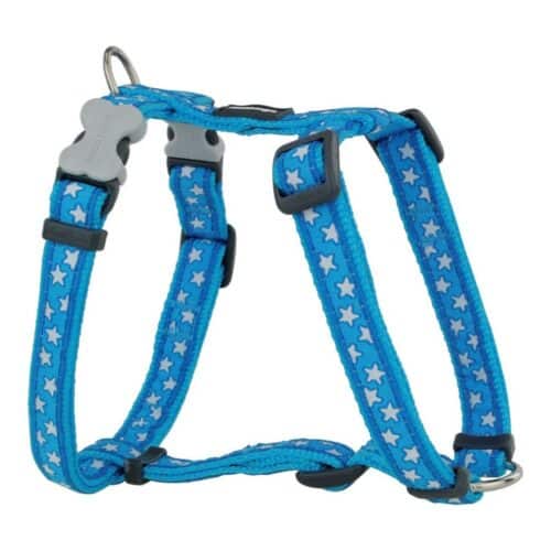 Dog Harness Red Dingo Style Turquoise Star White 37-61 cm Dog Harness Red Dingo Style Turquoise Star White 37-61 cm