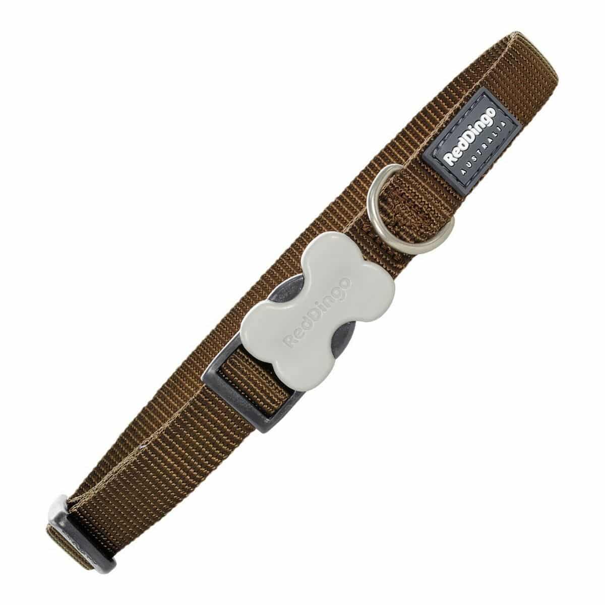 Dog collar Red Dingo Smooth Brown (1