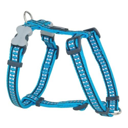 Dog Harness Red Dingo Bone Reflective 46-76 cm Turquoise Dog Harness Red Dingo Bone Reflective 46-76 cm Turquoise