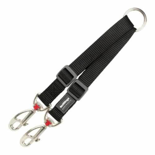 Coupling for 2-dog lead Red Dingo Black black (1.2 x 16.5-22 cm) (1
