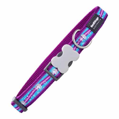 Dog collar Red Dingo Style Purple Unicorn (2 Dog collar Red Dingo Style Purple Unicorn (2