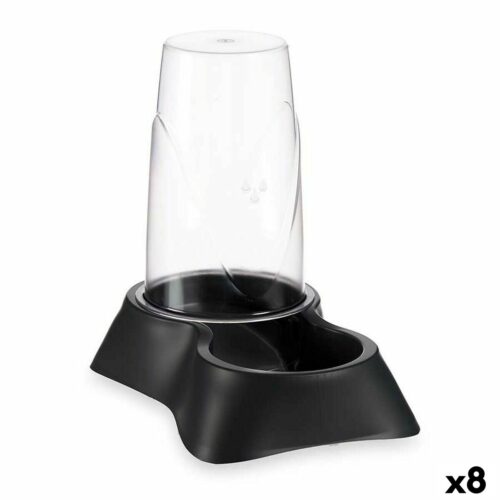 Pet feeding dish Dispenser Anthracite Plastic 1 Pet feeding dish Dispenser Anthracite Plastic 1