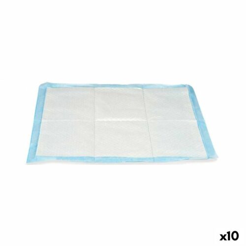 Puppy training pad 60 x 60 cm Blue White Paper Polyethylene (10 Units) Puppy training pad 60 x 60 cm Blue White Paper Polyethylene (10 Units)