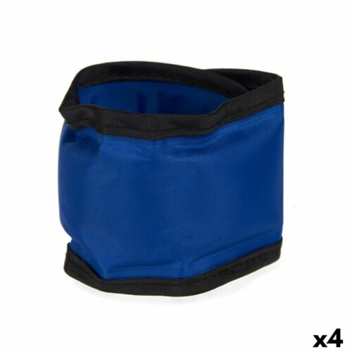 Dog collar Blue Black PVC Gel 6 Dog collar Blue Black PVC Gel 6