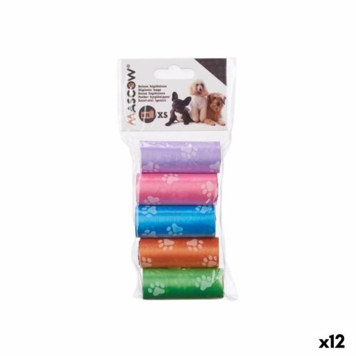 Sanitary bags Multicolour Plastic Pets 5 Pieces (12 Units) Sanitary bags Multicolour Plastic Pets 5 Pieces (12 Units)