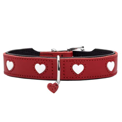 Dog collar Hunter Love Red S/M 38-44 cm Dog collar Hunter Love Red S/M 38-44 cm