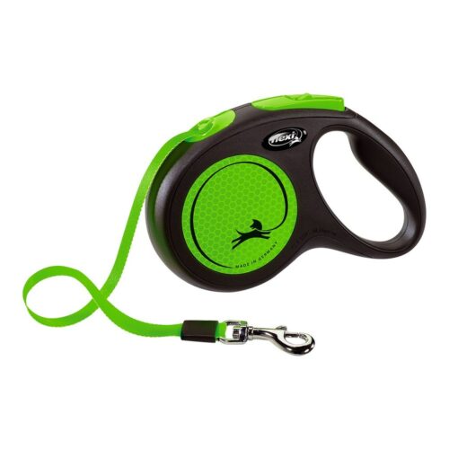 Dog Lead Flexi NEW NEON 5 m Size S Green Dog Lead Flexi NEW NEON 5 m Size S Green