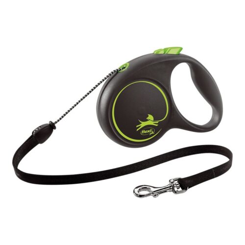 Dog Lead Flexi BLACK DESIGN 5 m Size M Green Dog Lead Flexi BLACK DESIGN 5 m Size M Green