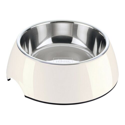 Dog Feeder Hunter Melamin Stainless steel White 160 ml (14 Dog Feeder Hunter Melamin Stainless steel White 160 ml (14