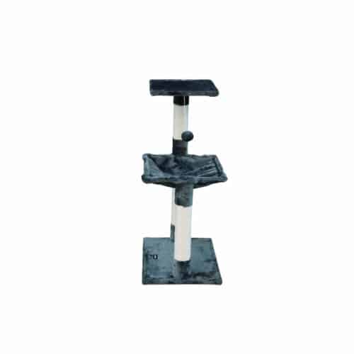 Cat scratching post Gloria 36 x 50 x 83 cm Grey Wood Steel Sisal Cat scratching post Gloria 36 x 50 x 83 cm Grey Wood Steel Sisal