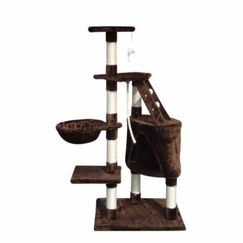 Cat scratching post Gloria 55 x 40 x 120 cm Brown Wood Paper Sisal Cat scratching post Gloria 55 x 40 x 120 cm Brown Wood Paper Sisal