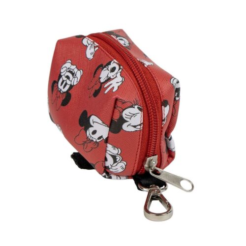 Bag Dispenser Minnie Mouse Red 100 % polyester 9 x 21 x 3 cm