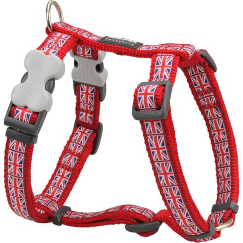 Dog Harness Red Dingo STYLE UNION JACK FLAG 36-54 cm Red 30-48 cm Dog Harness Red Dingo STYLE UNION JACK FLAG 36-54 cm Red 30-48 cm