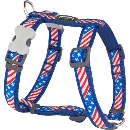 Dog Harness Red Dingo STYLE US FLAG 36-54 cm 30-48 cm Dog Harness Red Dingo STYLE US FLAG 36-54 cm 30-48 cm
