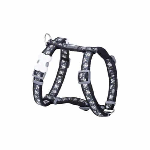 Dog Harness Red Dingo Diamond 25-39 cm Black Dog Harness Red Dingo Diamond 25-39 cm Black
