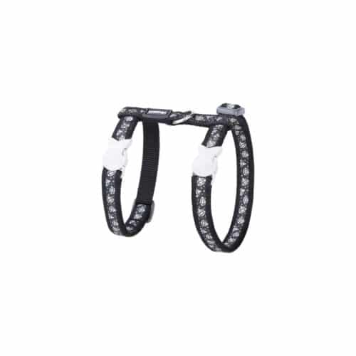 Dog Harness Red Dingo Diamond Black Dog Harness Red Dingo Diamond Black