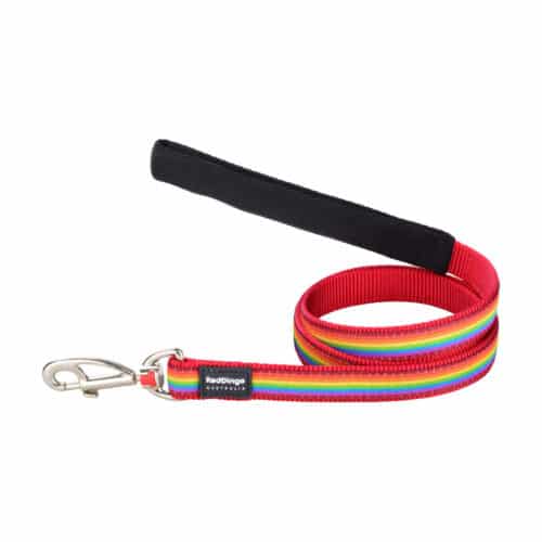 Dog Lead Red Dingo STYLE RAINBOW 15mm x 120 cm Dog Lead Red Dingo STYLE RAINBOW 15mm x 120 cm