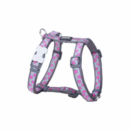 Dog Harness Red Dingo STYLE HOT PINK ON COOL GREY 36-54 cm 30-48 cm Dog Harness Red Dingo STYLE HOT PINK ON COOL GREY 36-54 cm 30-48 cm