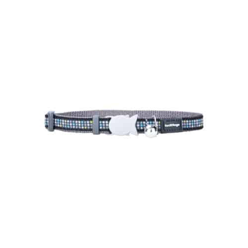 Dog collar Red Dingo STYLE MODERN ON COOL GREY 31-47 cm Dog collar Red Dingo STYLE MODERN ON COOL GREY 31-47 cm
