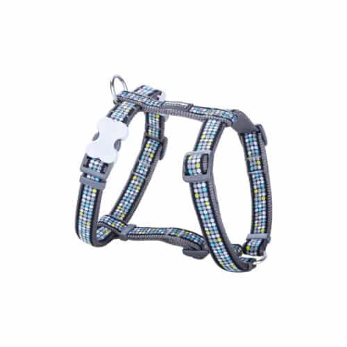 Dog Harness Red Dingo STYLE MODERN ON COOL GREY 36-54 cm 30-48 cm Dog Harness Red Dingo STYLE MODERN ON COOL GREY 36-54 cm 30-48 cm