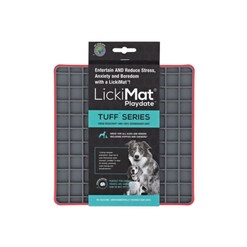 Dog Feeder Lickimat polypropylene TPR Red Dog Feeder Lickimat polypropylene TPR Red